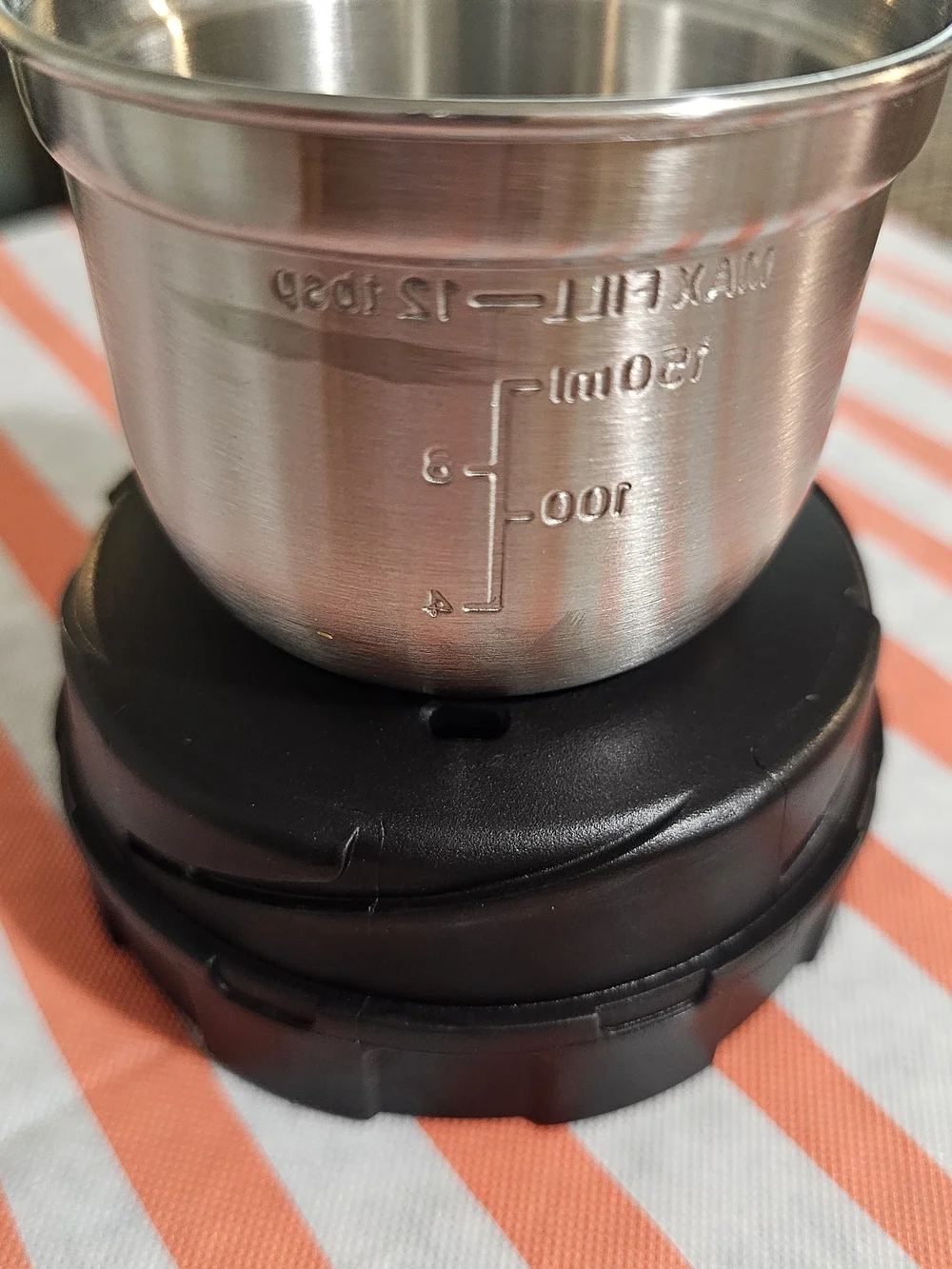 Ninja Coffee Grinder/Cup Accessory in Black and Clear